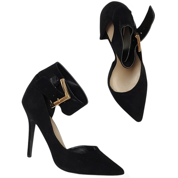 Forever 21 Faux Suede Pointy toe heels Size 8.5 - Picture 1 of 5